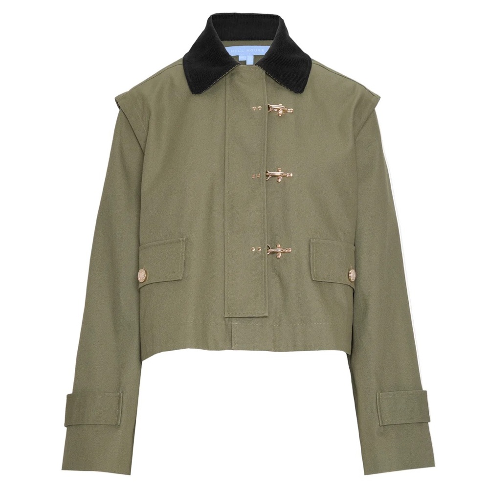 Hill House Clarisse Jacket NWOT Olive